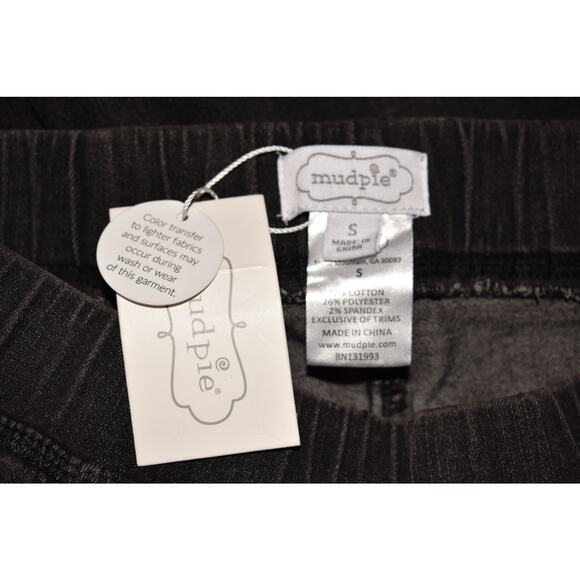 MUDPIE NEW $57 Sicily Flare Leg Pull-On Jeans Stretch Denim Black Small - Picture 3 of 3